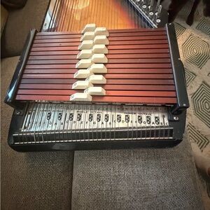 Vintage Accordion with Wooden Accents by ChromoHarp